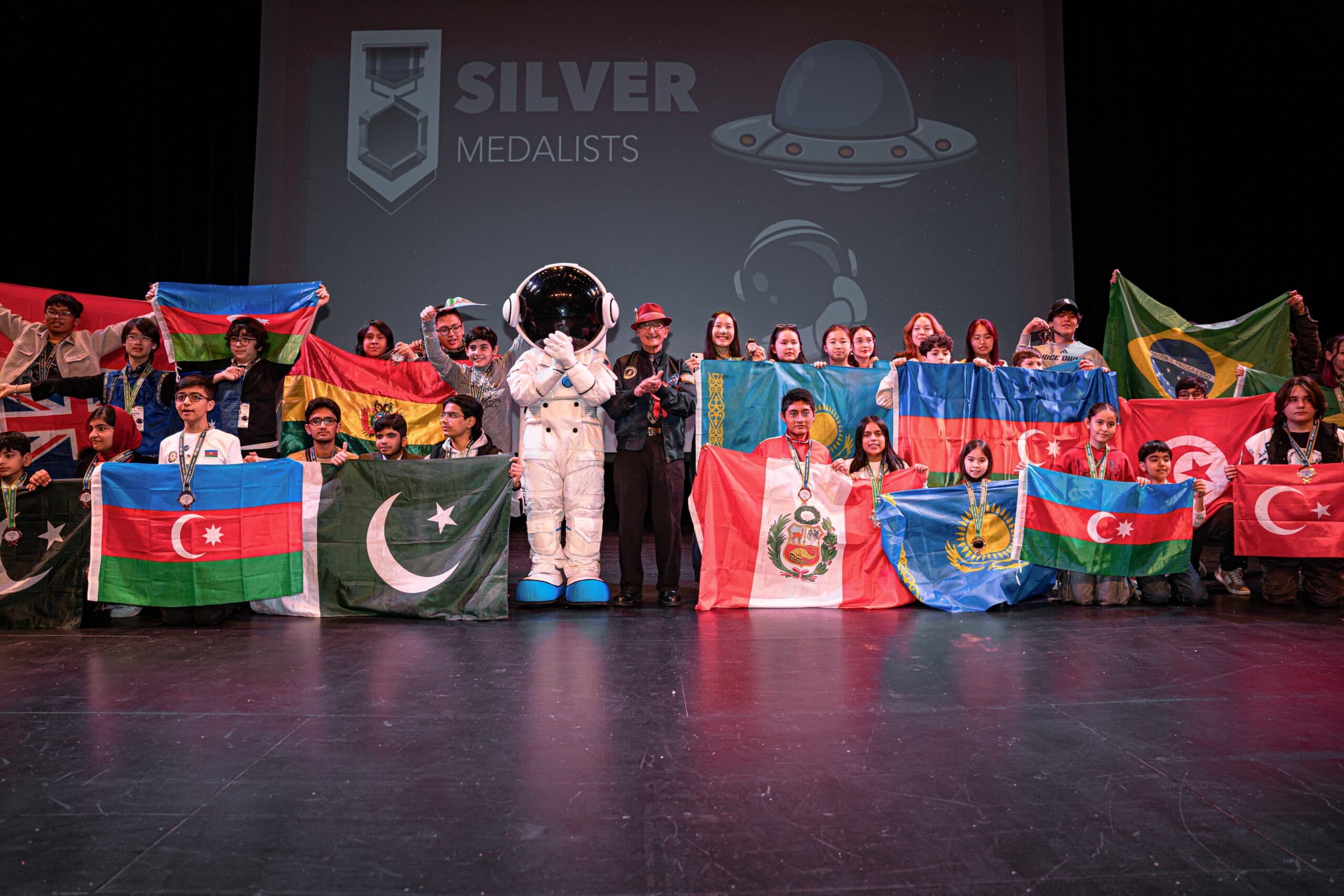 ICC students at an award ceremony